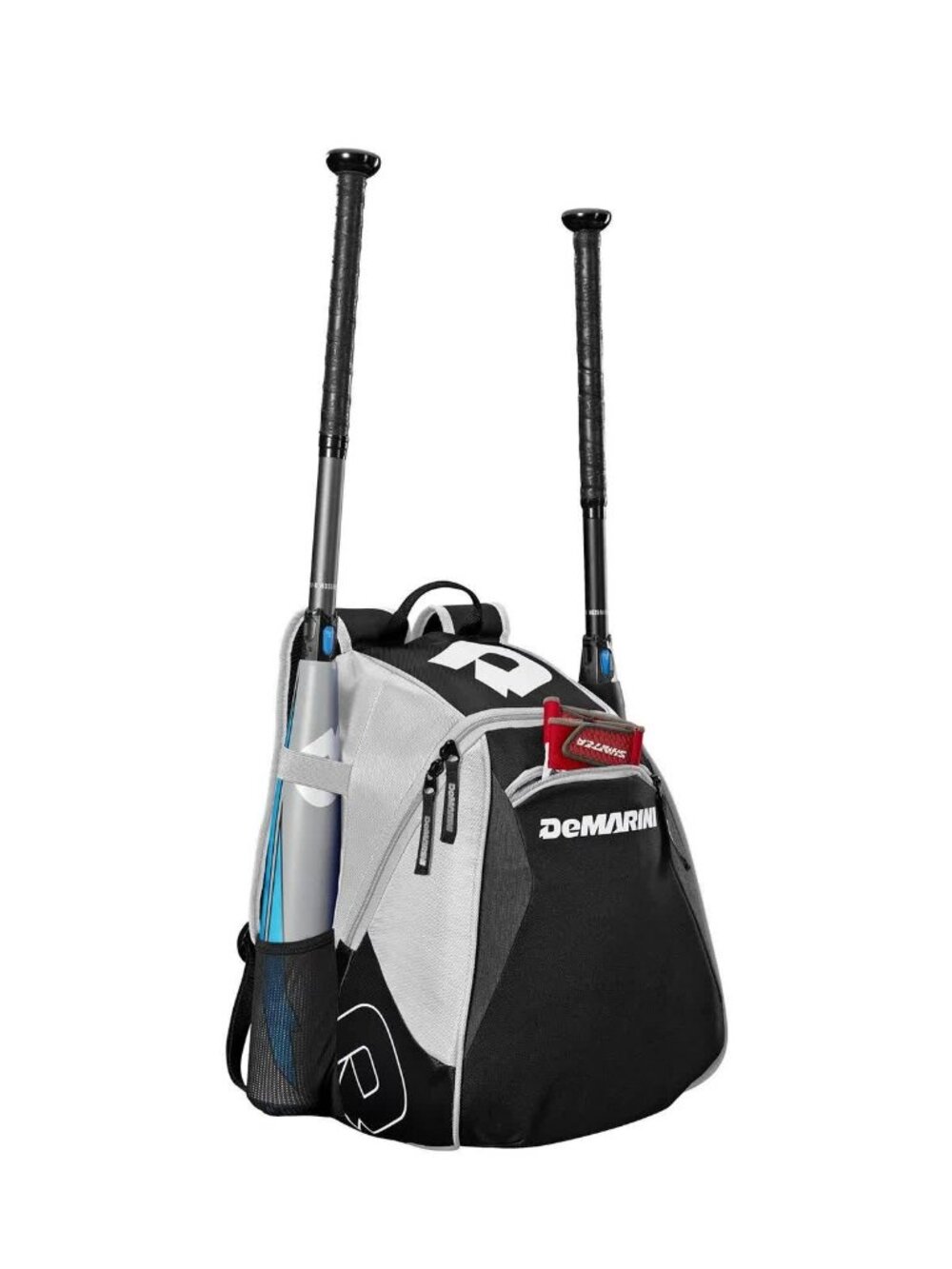 Voodoo Junior Baseball Softball Backpack Team White Gear Bag with Bat Sleeves